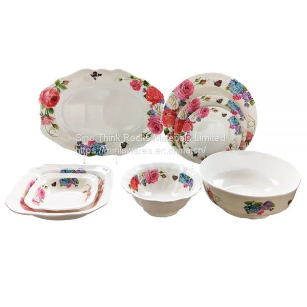 Unbreakable Melamine Dinner Set With Color Box