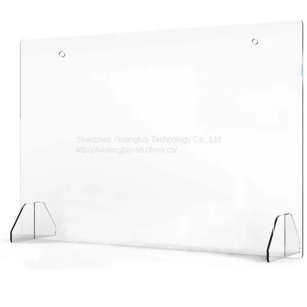 Wholesale High Quality Custom Transparent Acrylic Desk Shield Plexi Glass Foldable Sneeze Guard for School Student Desk photo-5