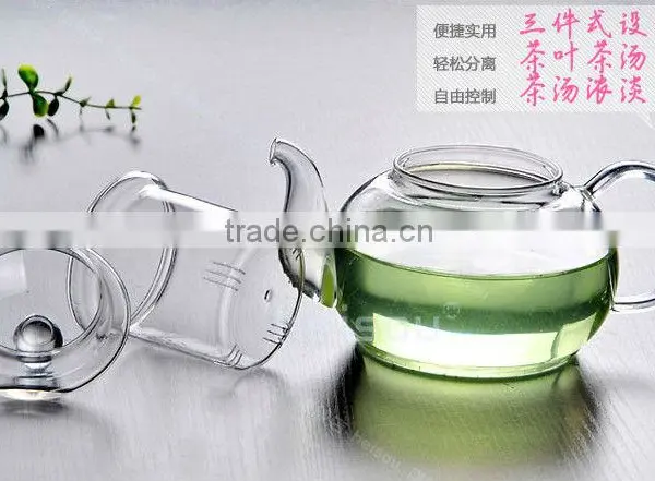 Glass Teapot 800ML Double-walled,High Temperature Resistant photo-4
