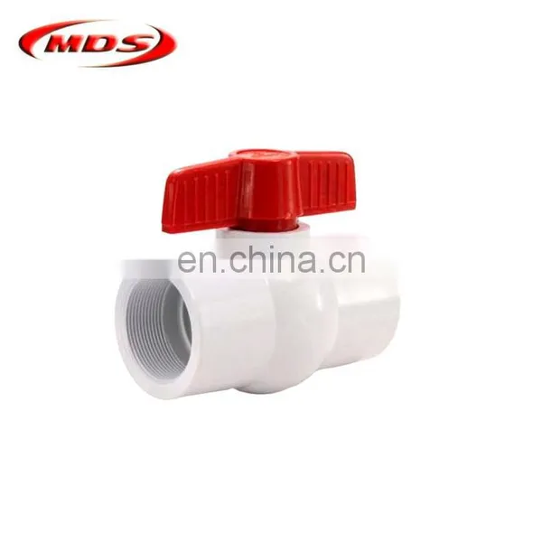 1/4 Plastic Pvc Union Ball Valve Grey photo-5