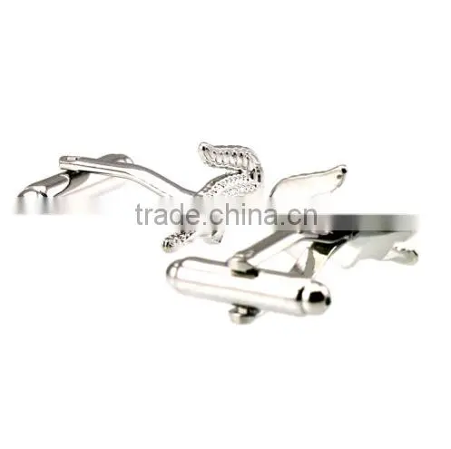 Men's Cufflinks New Crocodile Silver Cuff Lins for Shirt 18mm M3874 photo-4