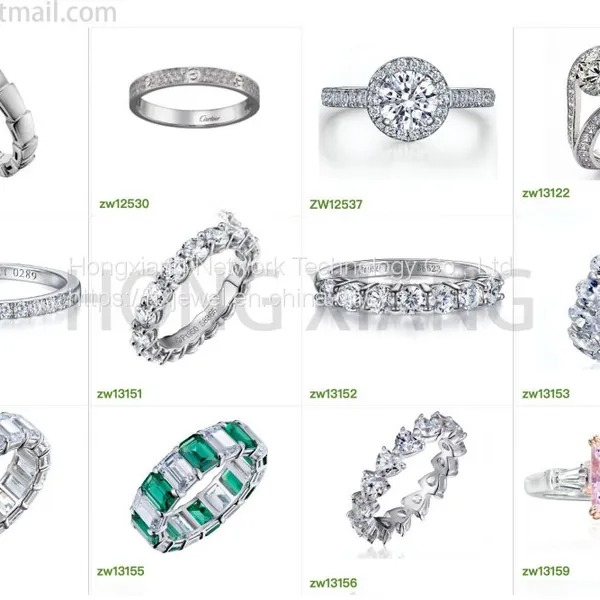 Brand Jewelry Style Fashion S925 Diamond Ring Set photo-4