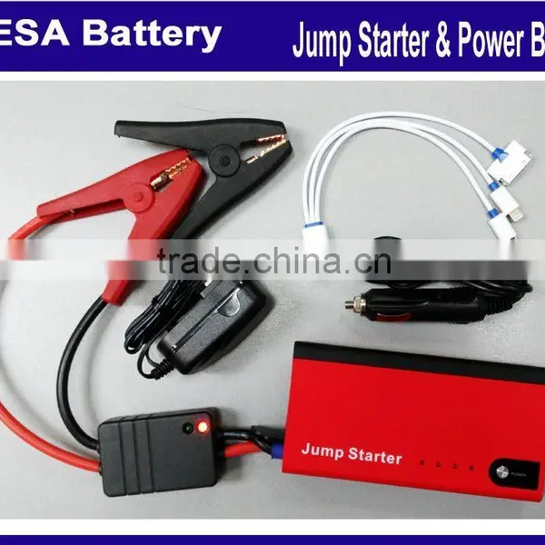 for Any Displacement Gasoline Car / Diesel Vehicle Thin Tpye 11000mAh Li-ion Battery for USB EC5 Output Jump Starter Quality Choice photo-5