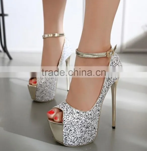 C71673A Ladies Wholesale High Heel Elegant Wedding Shoes photo-3