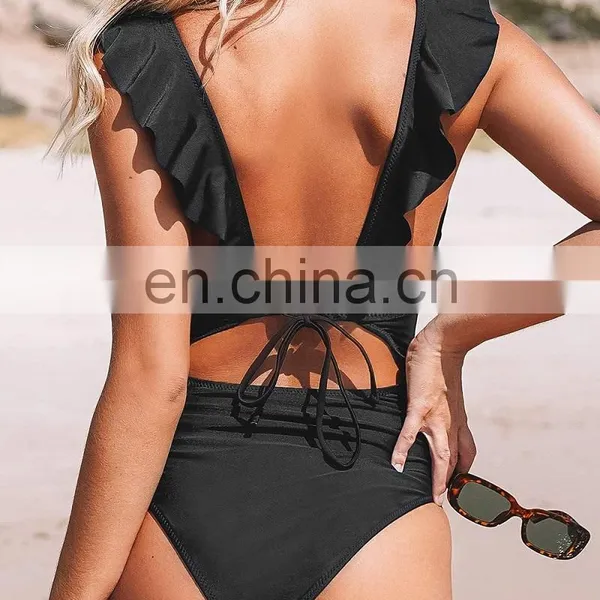 Custom Swimwear 2022 Best Designer Swimsuits Famous Brands Womens Swimwear Black Plus Size One Piece Swimsuit photo-3