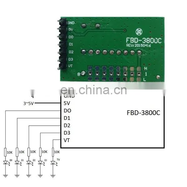 FBD-3800 Rf 4 Channel Remote Control Module 433mhz rf Module photo-3
