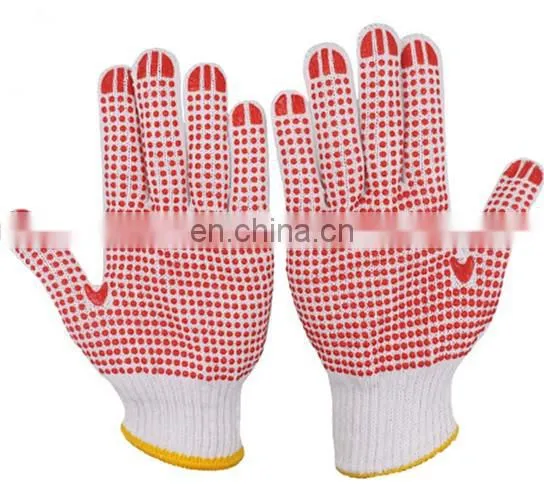 Customization Safety Cotton Hand Glove Cotton Work White Gloves For Gardening
