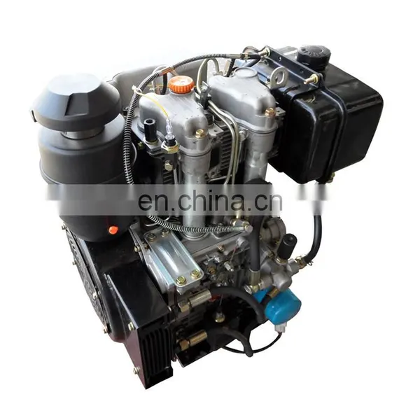 High Quality Air Cooled 2 Cylinders 4 Stroke SCDC Diesel Engine R292 photo-4