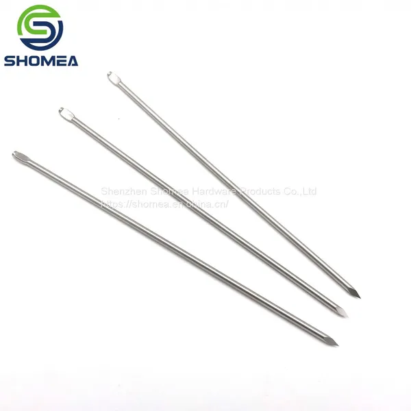Shomea Customized Electrolytic Polishing Medical Grade 304/316 Solid Stainless Steel Prismatic Needle photo-5
