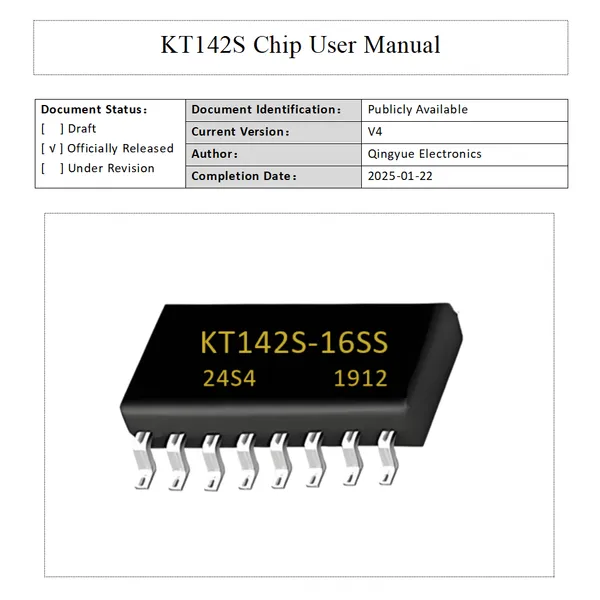 KT142S Voice Chip MP3 Player Module 3 Trigger I/O USB Update 0.5W Speaker Support DAC Output Sound IC for DIY Electronics Gift Christmas Jewel Case