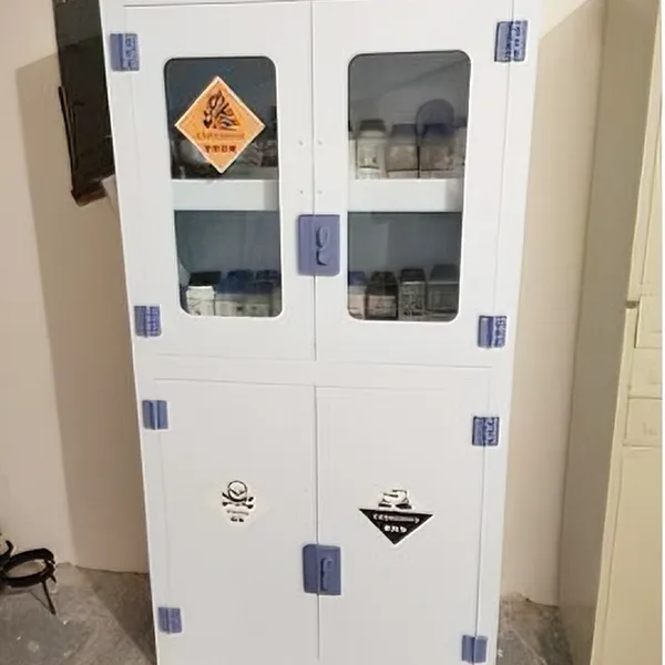 PP-Säure- und Laugenbeständiger Schrank | mit Doppelverschluss-System | zur Lagerung von Laborchemikalien photo-4