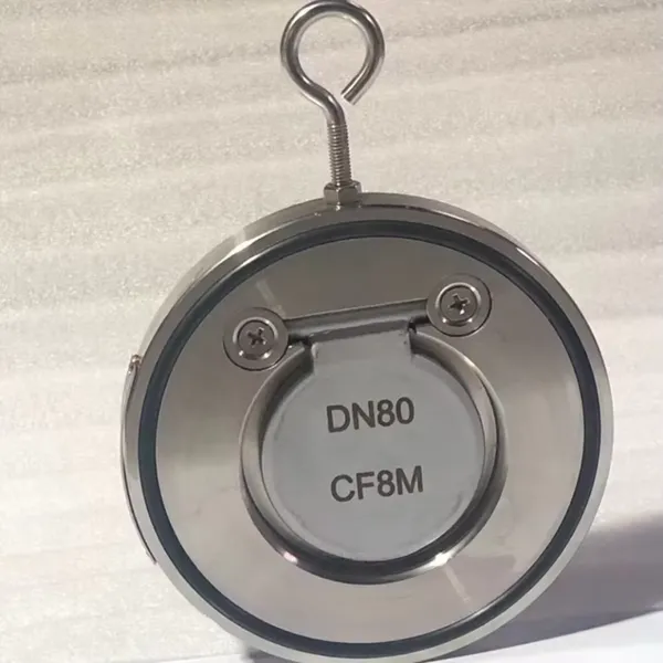 Single Disc & Double Plate Wafer Check Valve Single Flap PN10/PN16 H74W 304 316 Stainless Steel Body CF8 CF8M Round Type photo-6