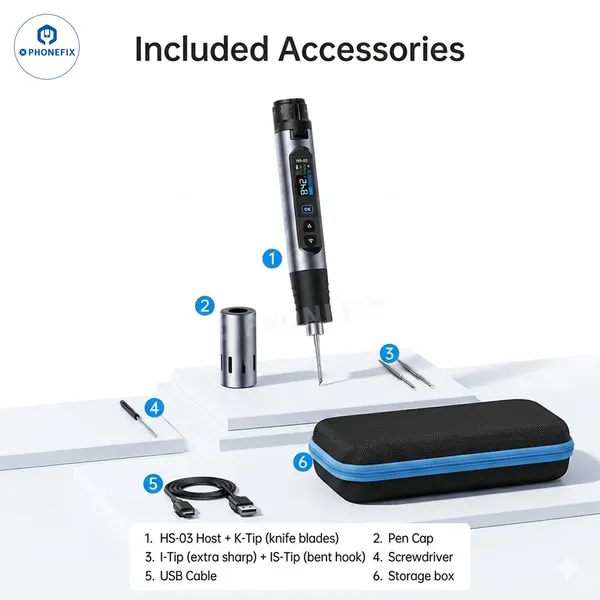FNIRSI HS-03 Wireless Precision Soldering Tool for Mobile Motherboard Repair photo-5