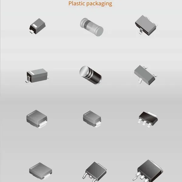 Diodes, Guozhihang Bas16, Bas19, Bas20 Switching Diodes, Fully Domesticated, Substitute for Imported Products, Chip or Through-hole Packages, Available in j, g, and jp Grades, Multiple Installation Methods photo-3