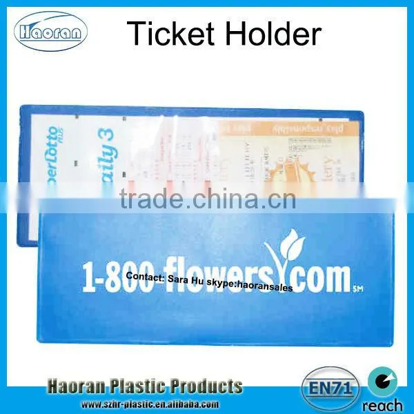 Vinyl Ticket Pouch,lottery Ticket Holder,plastic Insurance Ticket Pocket
