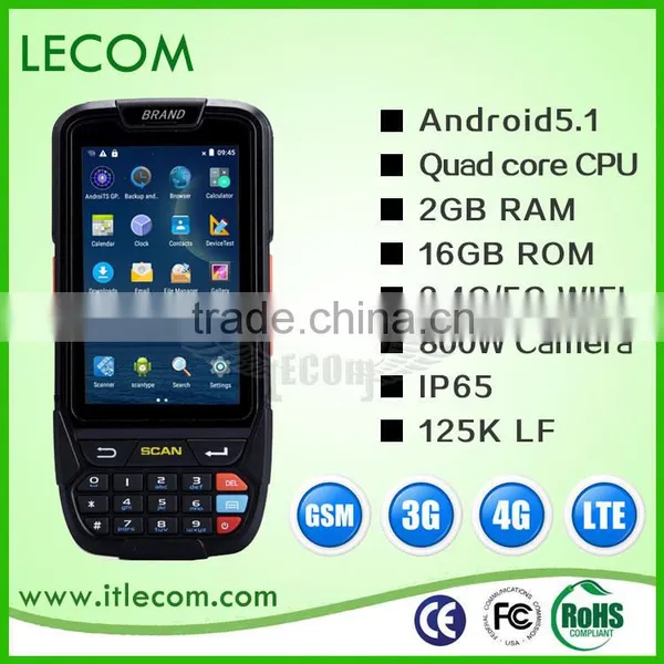 LECOM AN80S GPRS,4G,WiFi Android RFID Barcode Terminal