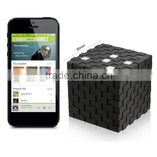 New Magic Cube Portable Wireless Bluetooth Speaker Black and White AM000081 photo-3