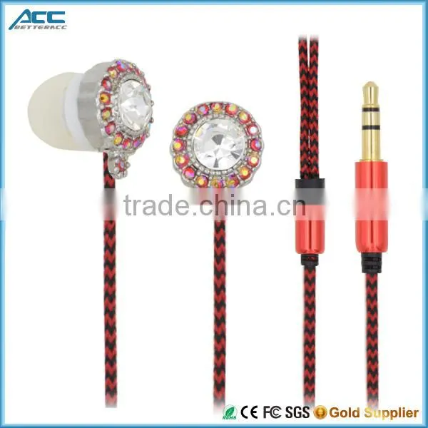 Best Stylish Novelty Earbuds Diamond Bling Earphone For Upscale Market photo-5