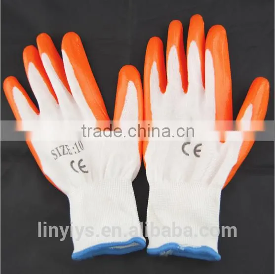 [Gold Manufacturer, Trade Assurance, Hot Sale] Wholesale 13 Gauge Nylon Glove Core Nitrile Coated Garden Glove photo-2