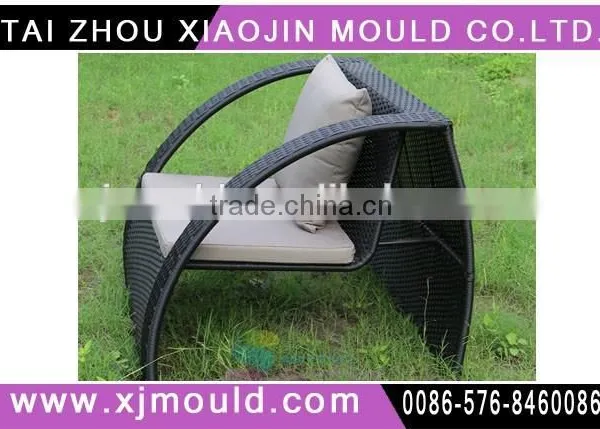 Plastic Garden Rattan Chair With Armrest Mould Maker in Taizhou photo-2