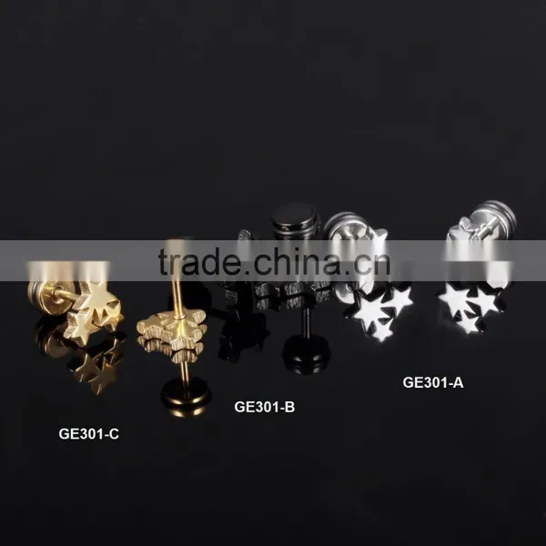2016 Hotlife Wholesale Men's Accessories Latest Simple Style Group Star Stud Earring photo-2