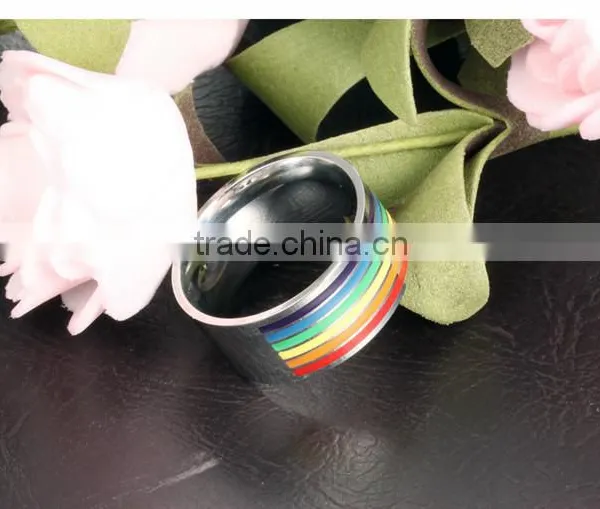 Stainless Steel Jewelry Wholesale New Product Rainbow Ring photo-5
