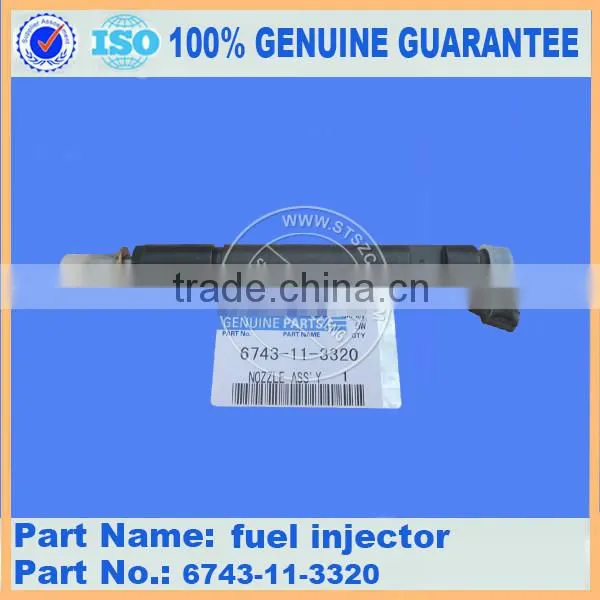 Excavator Spare Parts PC400-7 Injector Ass'y Genuine Denso Injector 095000-6070 6156-11-3300 for PC400-8 PC450-8 photo-2