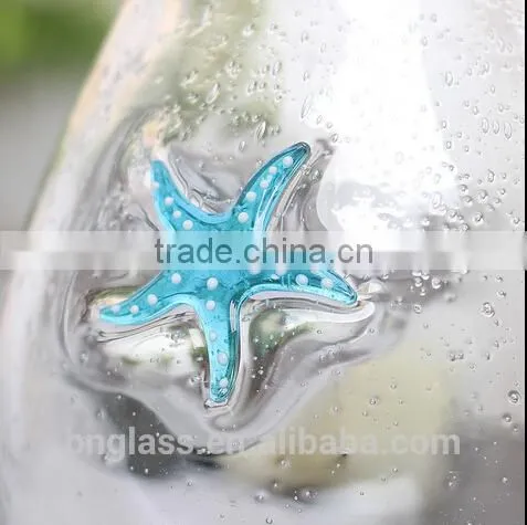 Glass Bubble Pitcher With Sea Star photo-2