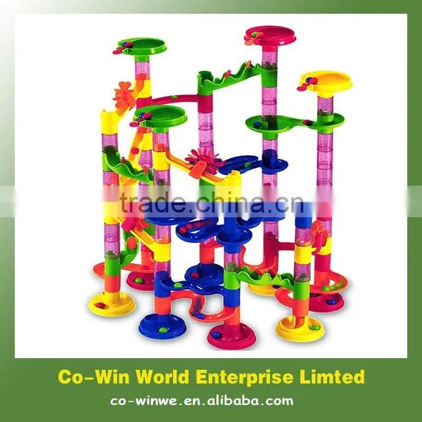 Kid's Building Blocks Marble Race Deluxe Ball Track Toy
