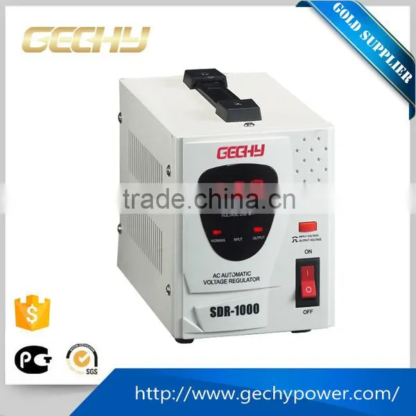 Hot Sale!!SDR-1000VA Relay Type Single Phase Full AC Automatic Voltage Regulator/stabilizer