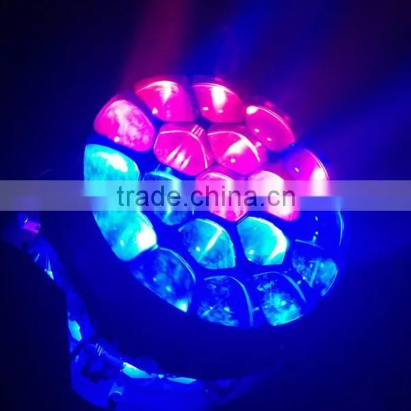 High Quality Beye LED Moving Head Zoom 19pcs RGBW 4in1 15W Moving Head LED Beam Wash 10K LED Light photo-2