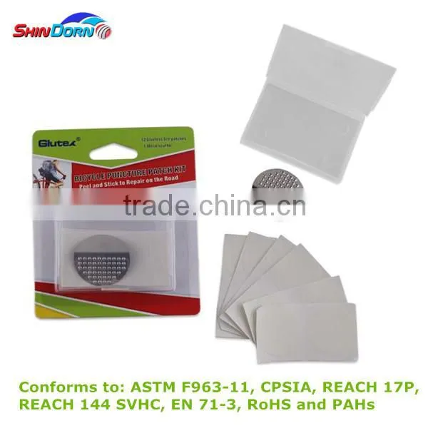 Compact Bike Bicycle Tyre Repairing Kit Sets, Glueless Tire Patch photo-2