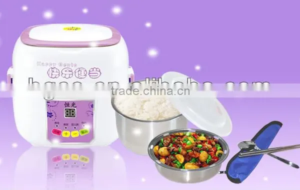 Newest Portable Intelligent Multi-functional Electric Heating Food Warmer And Steamed Lunch Box