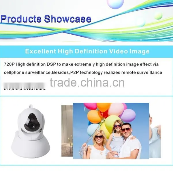 Hot New Product Support Phone Alarm P2P 720P Pan/Tilt Low Cost Wifi ip Camera photo-2