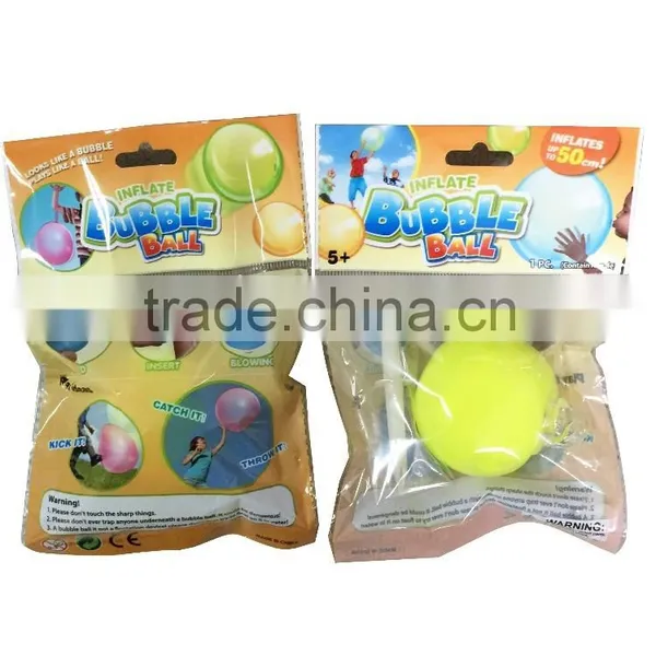 2016 Newest Inflate Bubble Toy Ball for Kids Mgaic Ball Toy Crazy Ball Toy Inflates up to 50cm photo-4