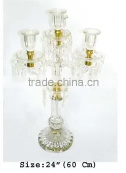 Wedding Crystal Candelabra, Wedding Candelabra, Candle Stand