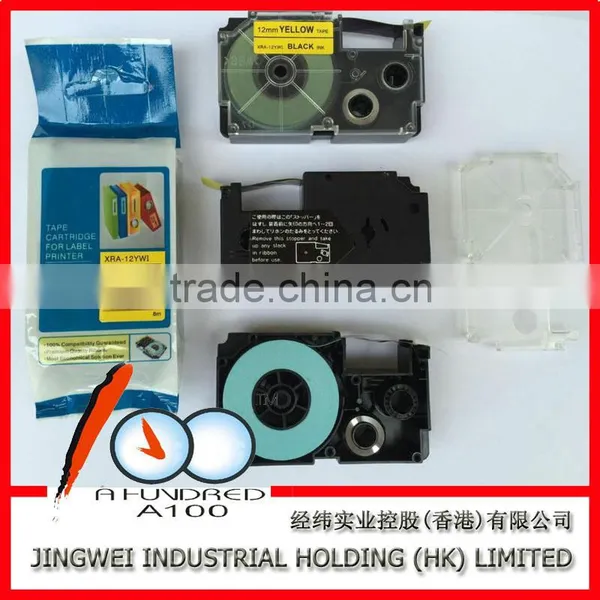 XRA-12WE1 Black on White 12mm Tape Cartridge for Compatible Casio Label Printer Tape Label Ribbon photo-4