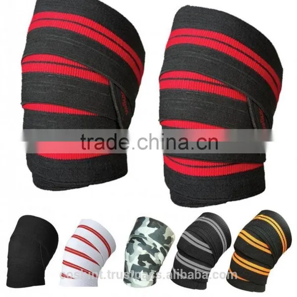 Green Camo Knee Wraps Ci-2506-06, Weight Lifting Lifter Knee Wraps, photo-2
