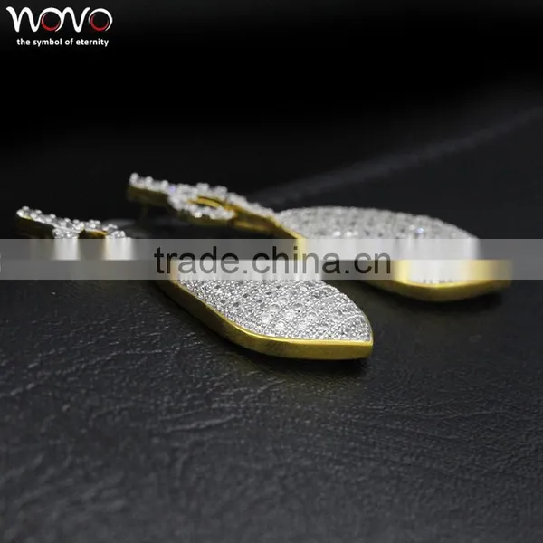 Sparkle Jewelry Women's Gender Sterling Silver Brand Name Fashion Earring With Diamond photo-3