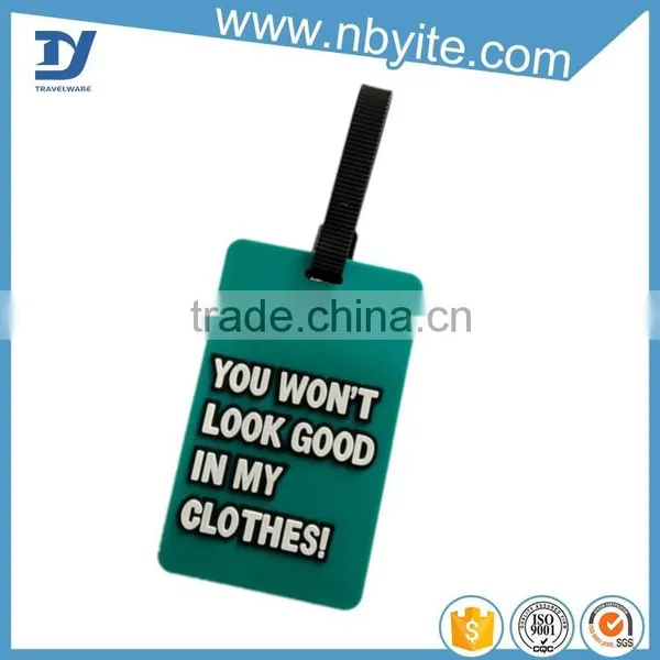 Fashion Custom Gift Airplane Soft Pvc Luggage Tags photo-3