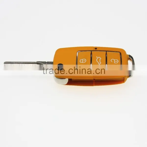VW Car Sheet Remote Key With Orange Color for Beatles, Passat photo-2