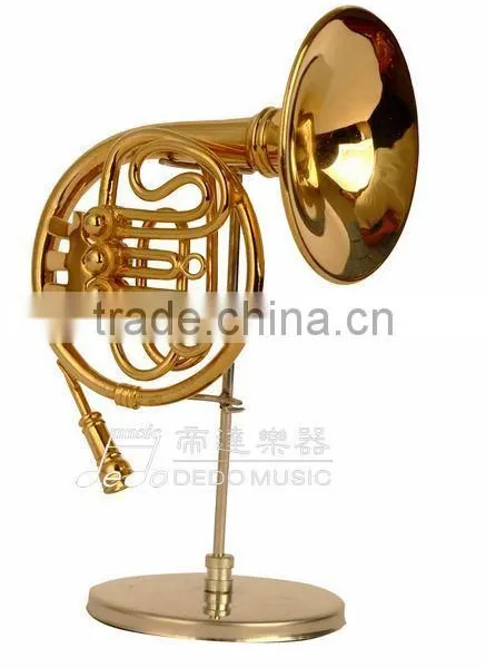 Gold and Copper Material Maked Gild Mini Trumpet photo-5