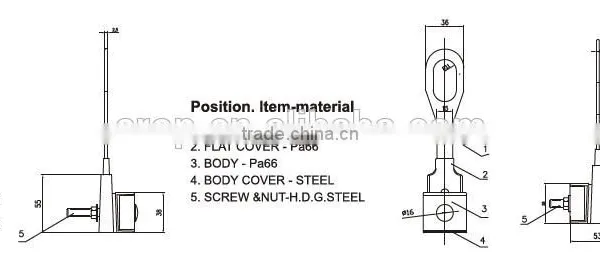 Low-voltage Anchoring Clamp 2(4)AN 10.35 photo-3
