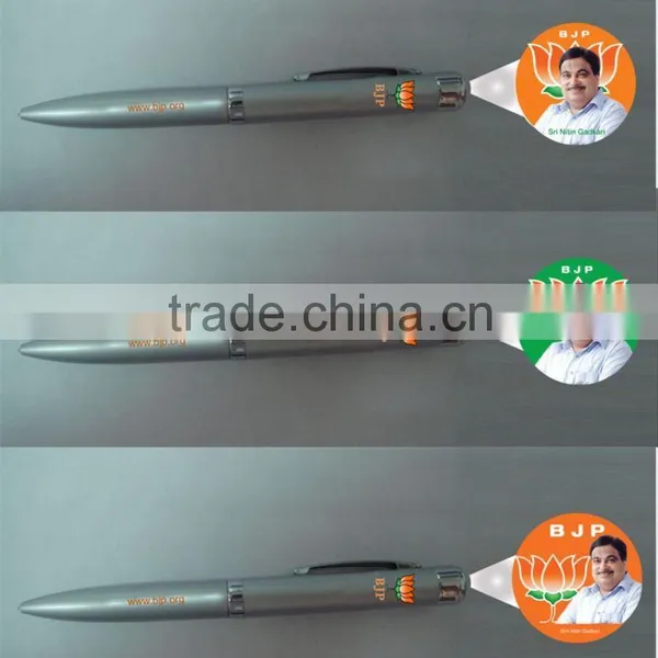 Hotsale Fashionable Metal Customized Projector Pen,Advertising Light Up Projection Pen photo-4