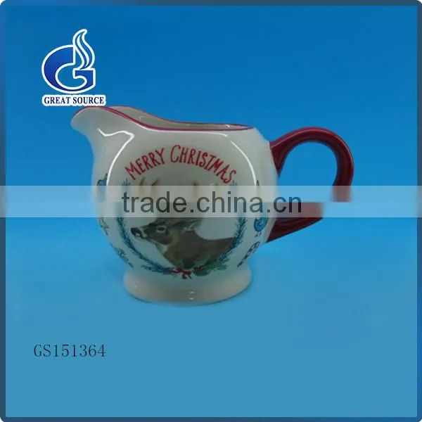 Hand Paineted Christmas Decorative Ceramic Coffee Mugs With Plate photo-4