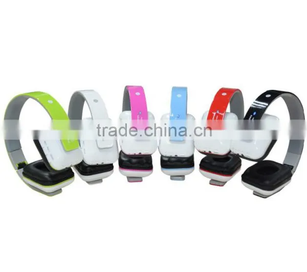2016 New Model Mobile Bluetooth Headset Bluetooth Headset With sd Card