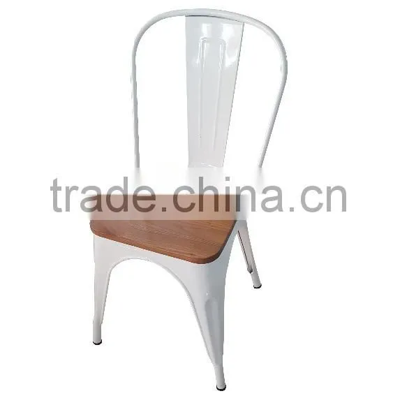 Vintage Metal Chair/wood Seat Chair/vintage Chair