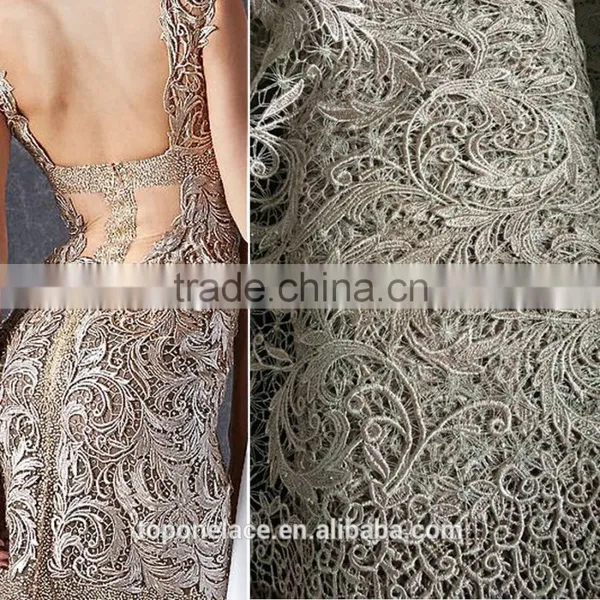 Heavy Lace Fabric Dubai Beaded Embroidery Designs Flower Lace Chemical Cord Lace Fabrics