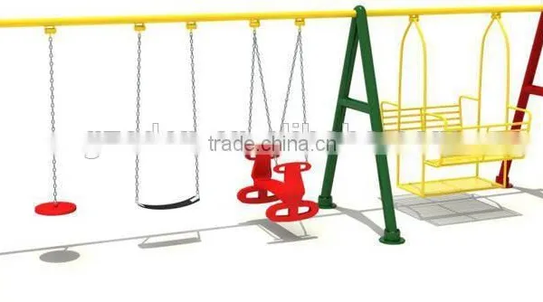 The Best Quality 4-Seat Swing Chair Metal Garden Cushions photo-3
