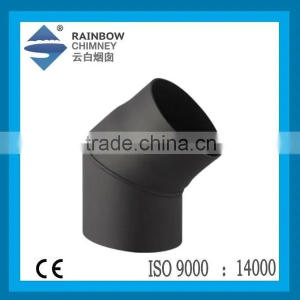 CE and Cold Rolled Steel Single Wall Chimney Flue Pipe for Stove Pipe Fittings